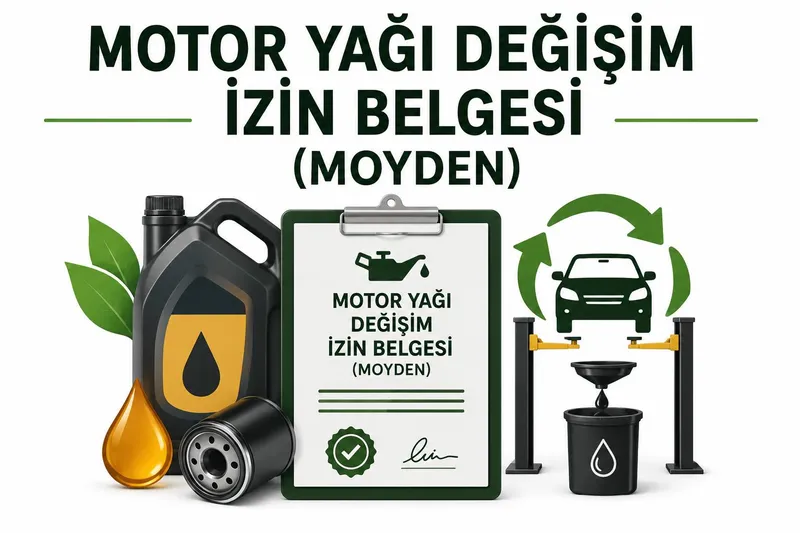 Motor Yağı Değişim İzin Belgesi / MOYDEN görseli